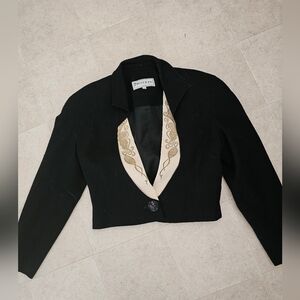 vintage Message brand cropped jacket sz 6 fits 6-10 EUC 1970-80's